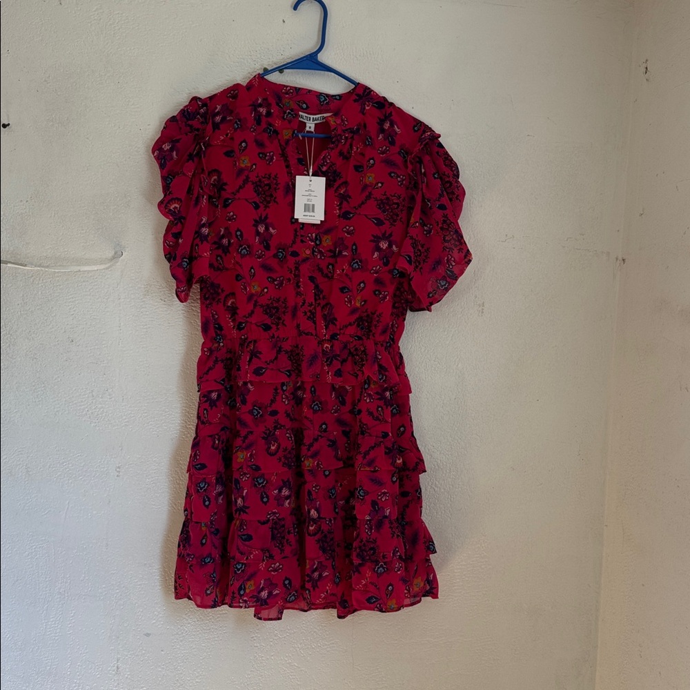 Walter Baker Fuchsia Floral Dress size 8